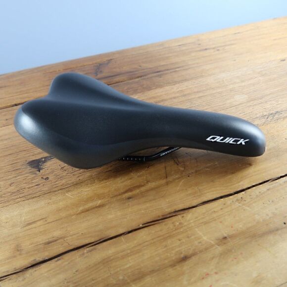 CIONLLI BLACK & GREY RACING RIDING BIKE BICYCLE SEAT SADDLE - Picture 1 of 5